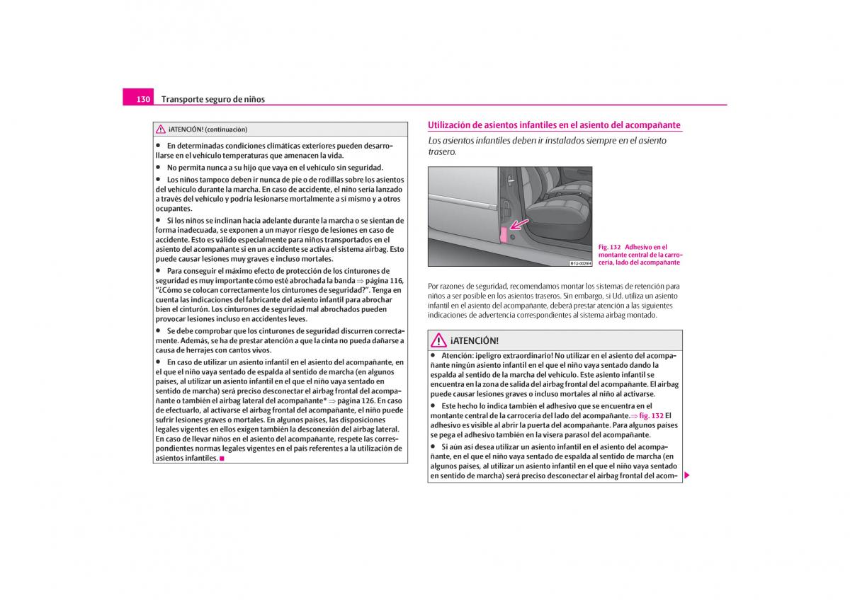 Skoda Octavia I 1 manual del propietario / page 131