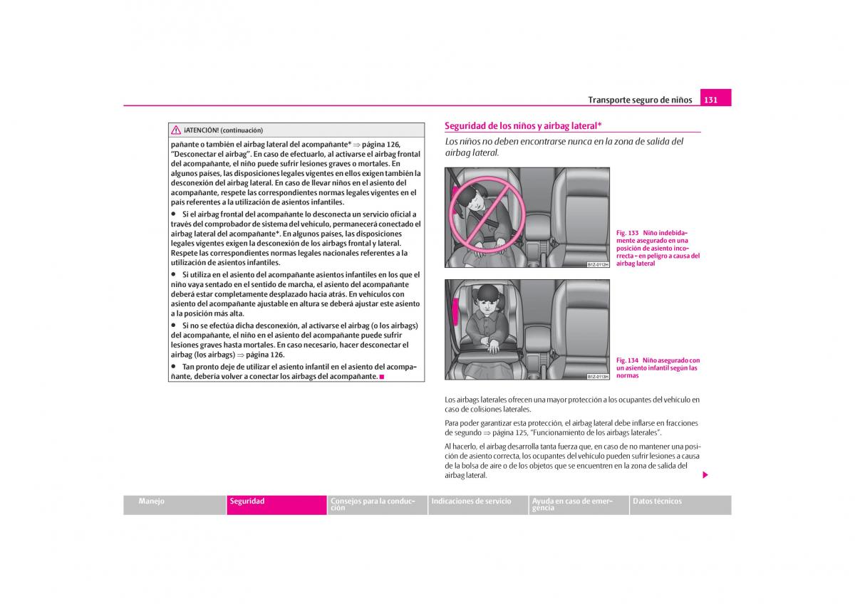 Skoda Octavia I 1 manual del propietario / page 132