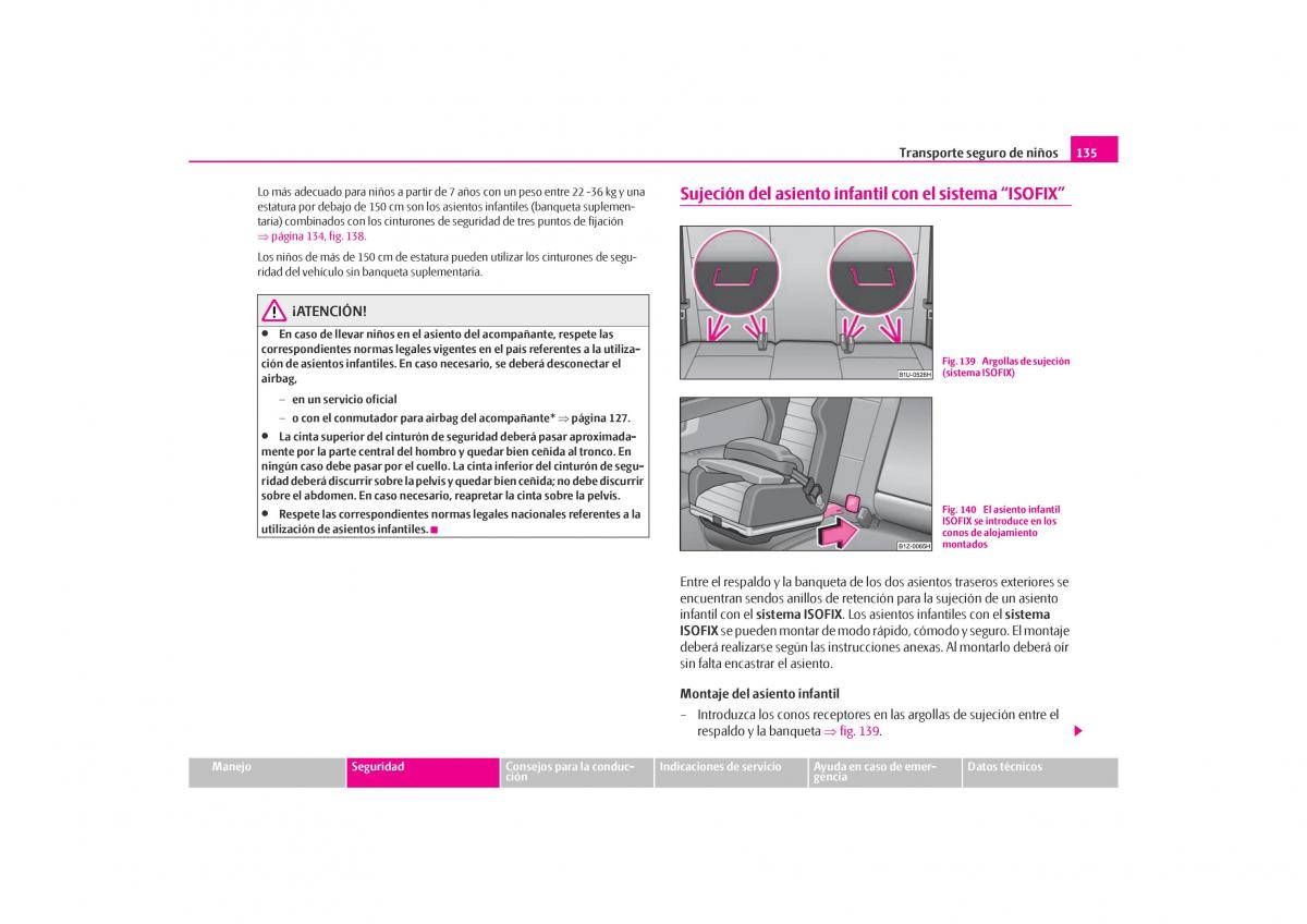 Skoda Octavia I 1 manual del propietario / page 136