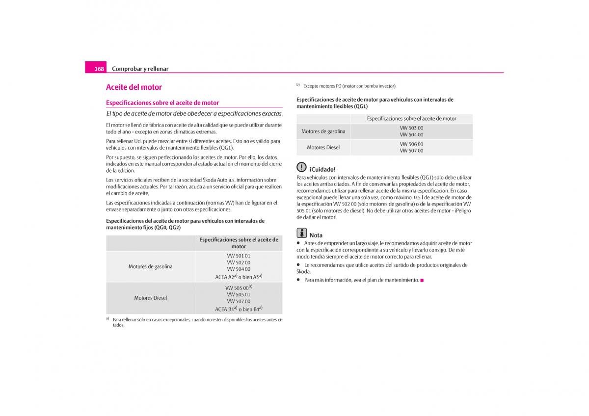 Skoda Octavia I 1 manual del propietario / page 169