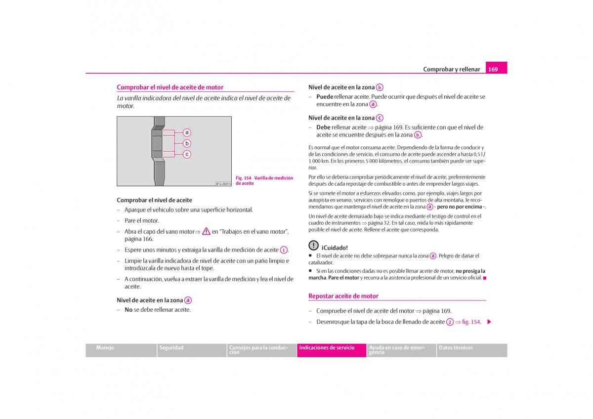 Skoda Octavia I 1 manual del propietario / page 170