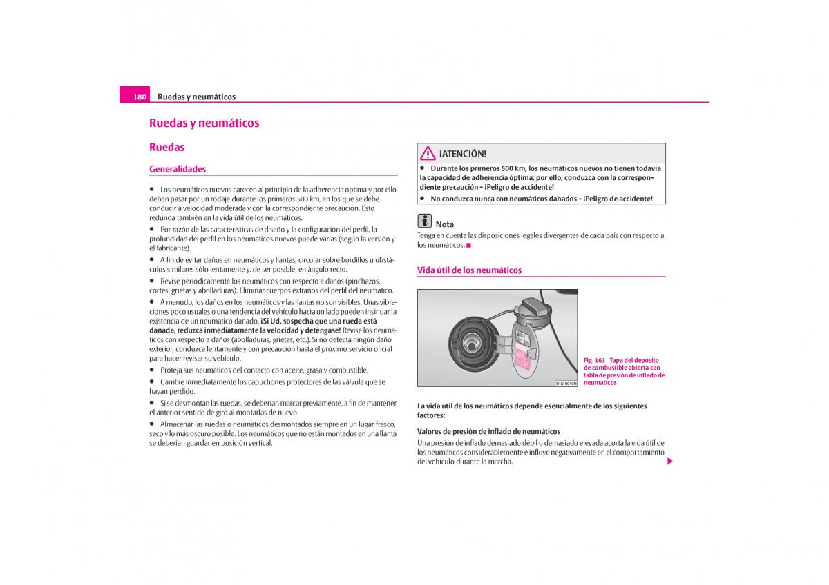 Skoda Octavia I 1 manual del propietario / page 181