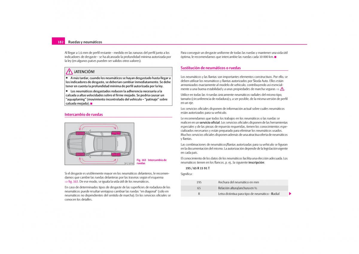 Skoda Octavia I 1 manual del propietario / page 183