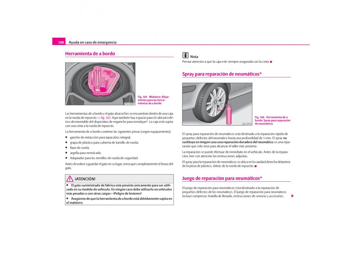 Skoda Octavia I 1 manual del propietario / page 189