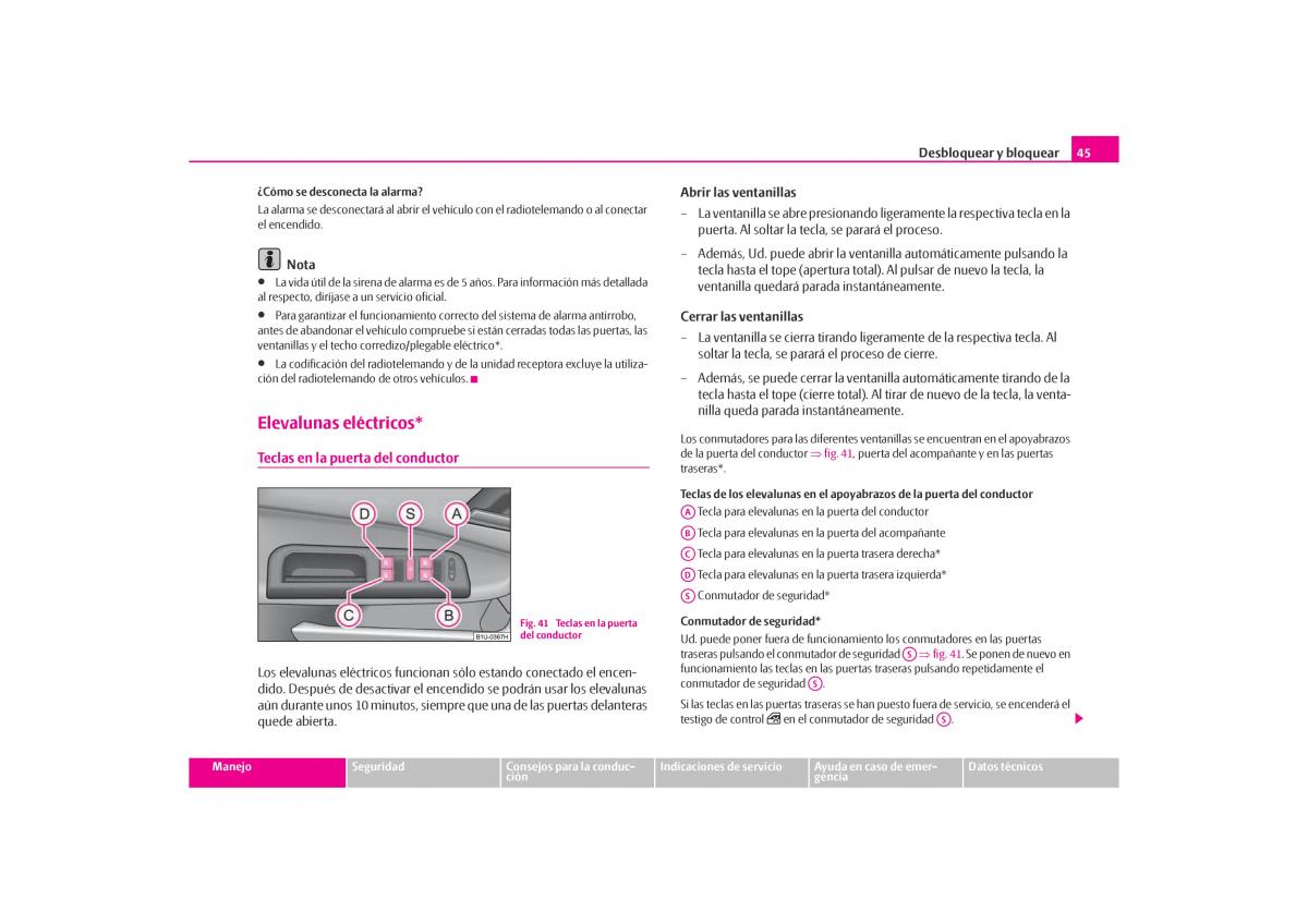 Skoda Octavia I 1 manual del propietario / page 46