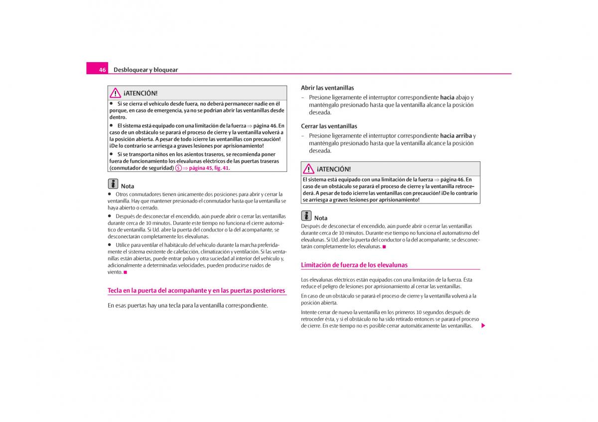 Skoda Octavia I 1 manual del propietario / page 47