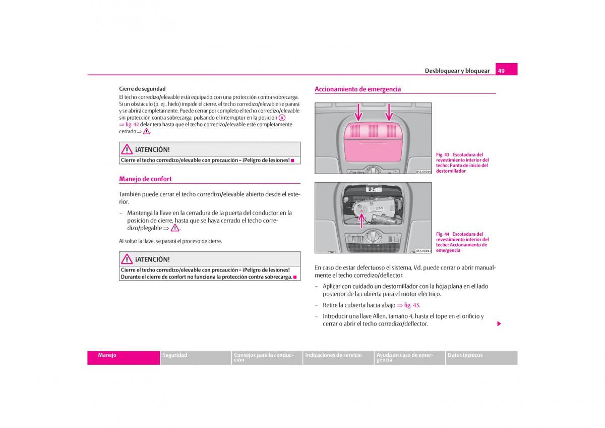 Skoda Octavia I 1 manual del propietario / page 50