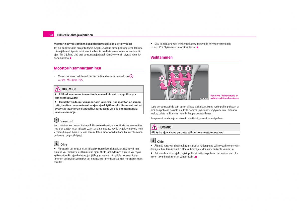 Skoda Octavia I 1 omistajan kasikirja / page 95