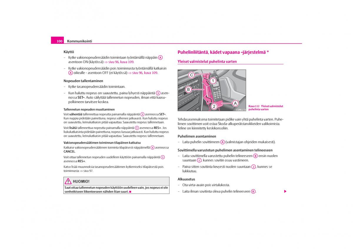 Skoda Octavia I 1 omistajan kasikirja / page 101