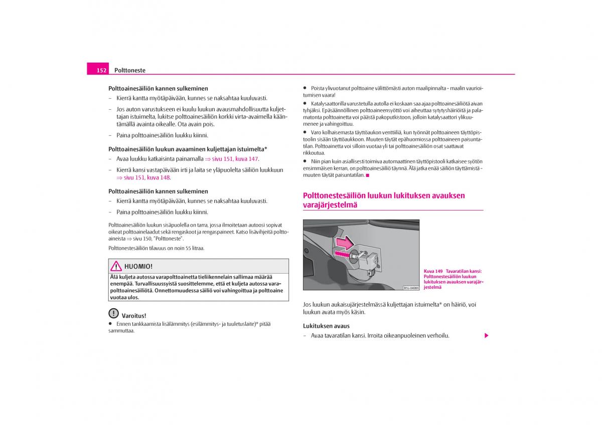 Skoda Octavia I 1 omistajan kasikirja / page 153