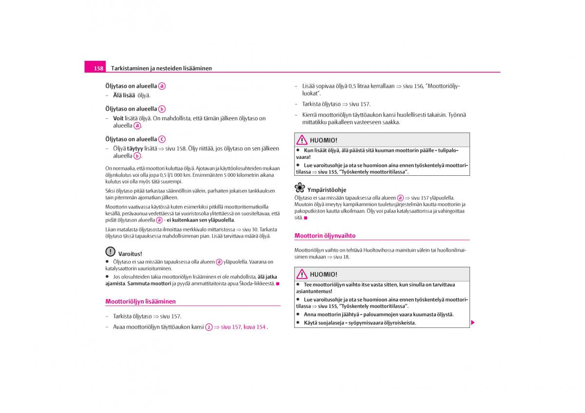 Skoda Octavia I 1 omistajan kasikirja / page 159