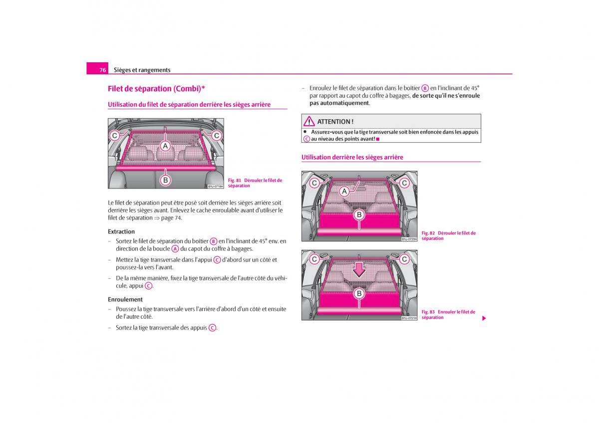 Skoda Octavia I 1 manuel du proprietaire / page 77