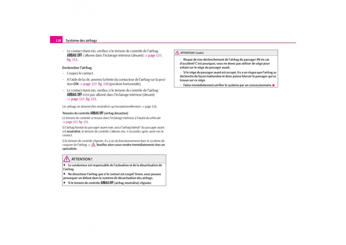 Skoda Octavia I 1 manuel du proprietaire / page 129