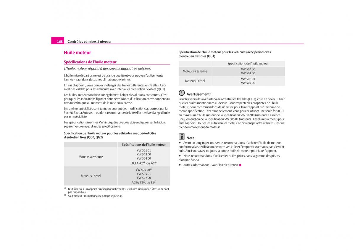 Skoda Octavia I 1 manuel du proprietaire / page 169