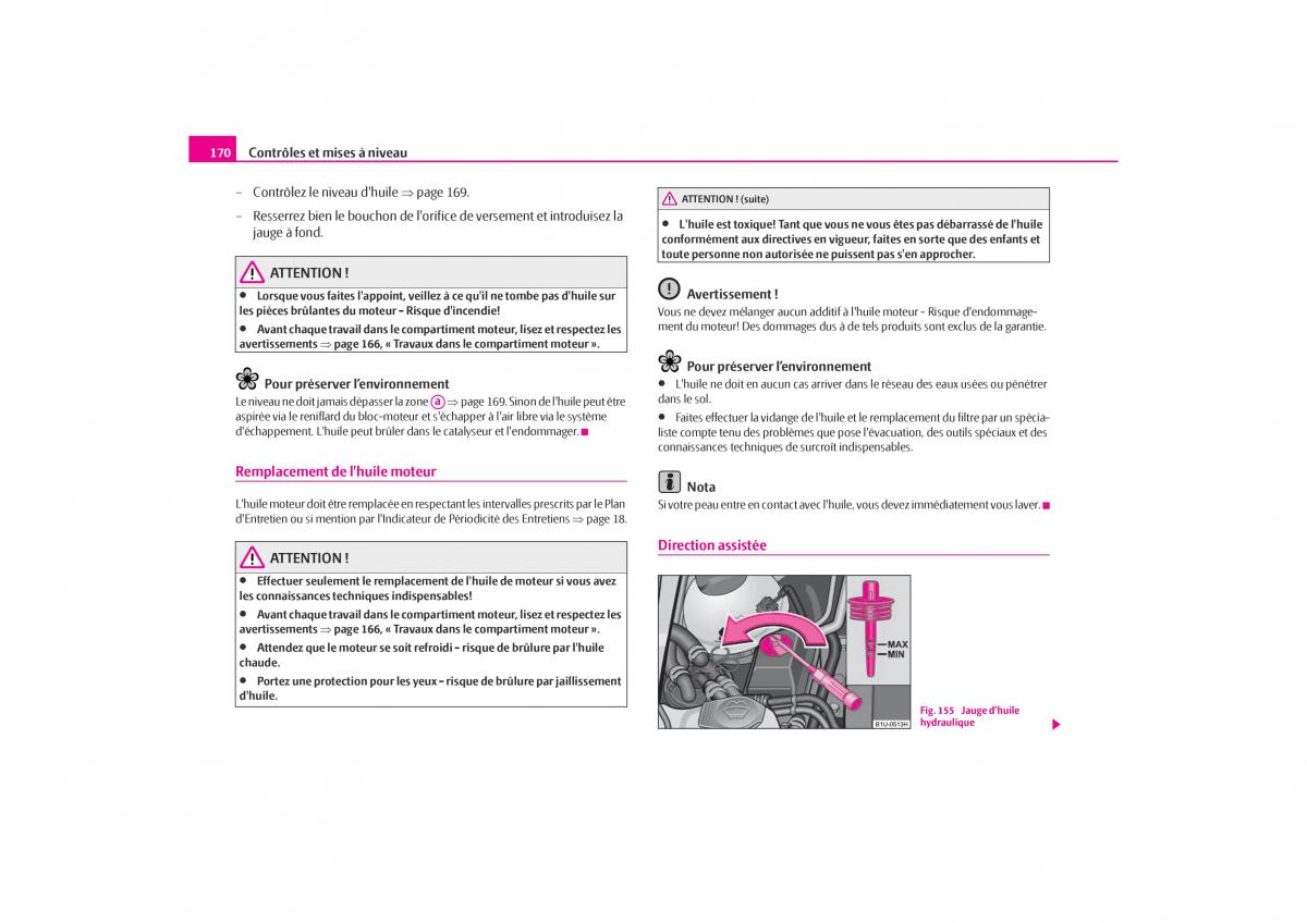 Skoda Octavia I 1 manuel du proprietaire / page 171