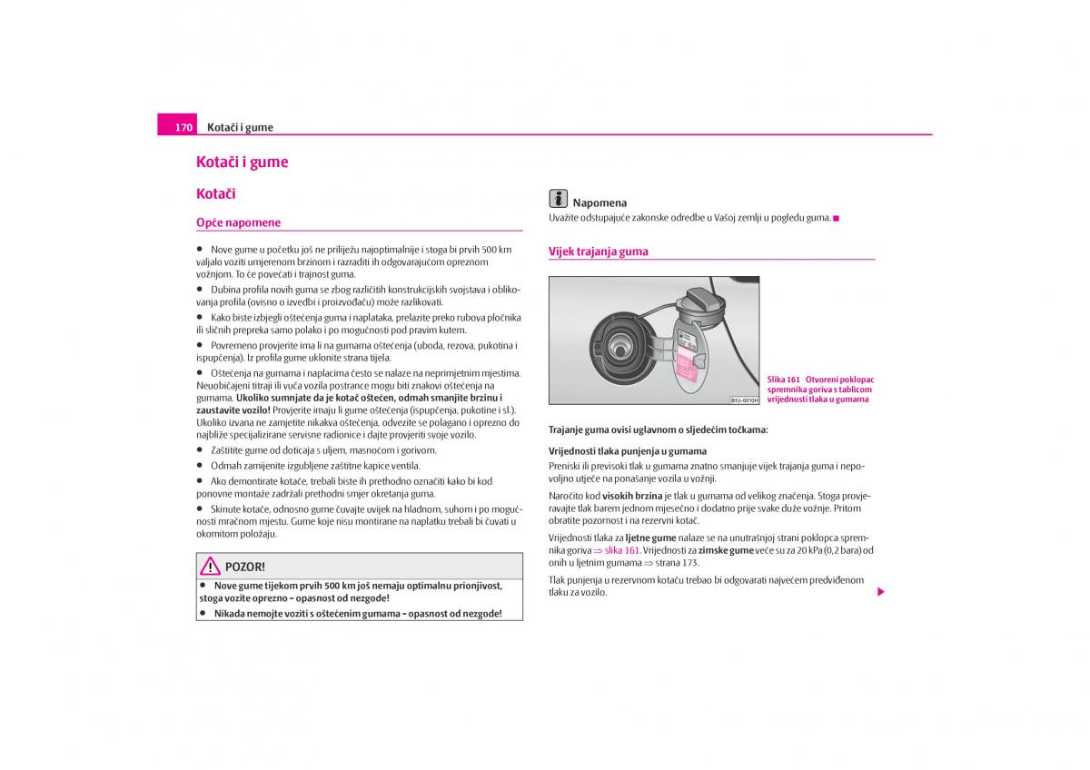 Skoda Octavia I 1 vlasnicko uputstvo / page 171