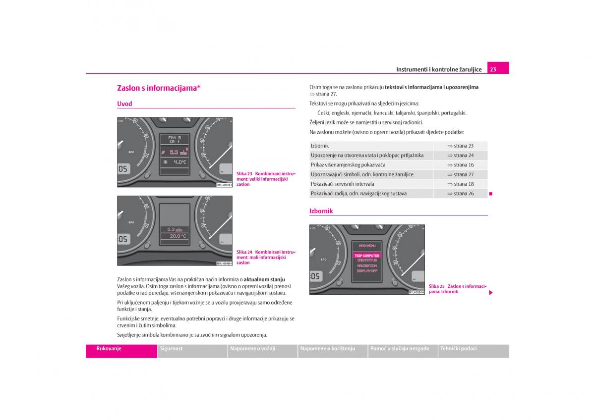 Skoda Octavia I 1 vlasnicko uputstvo / page 24