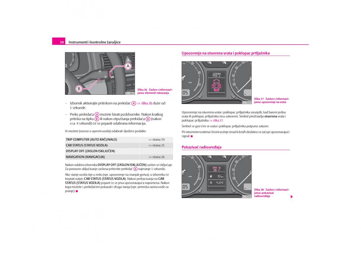 Skoda Octavia I 1 vlasnicko uputstvo / page 25