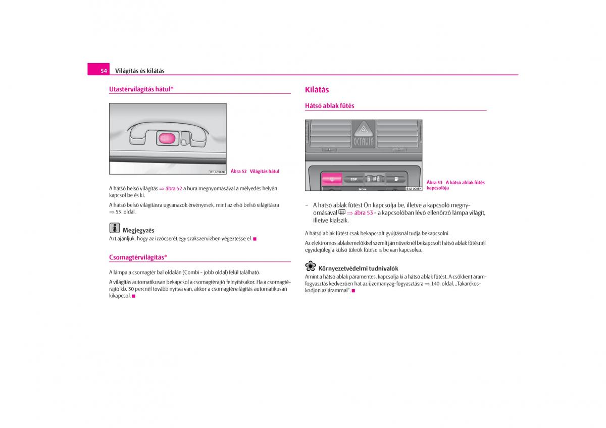 Skoda Octavia I 1 Kezelesi utmutato / page 55