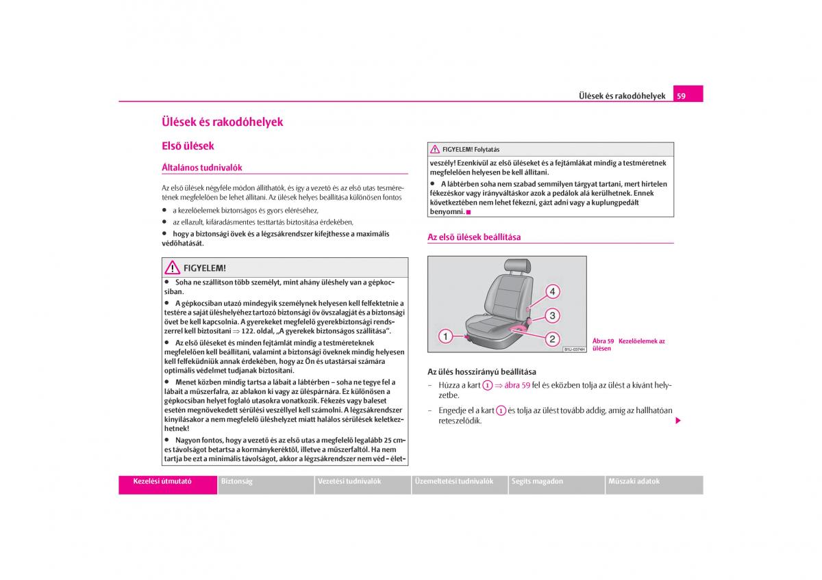 Skoda Octavia I 1 Kezelesi utmutato / page 60