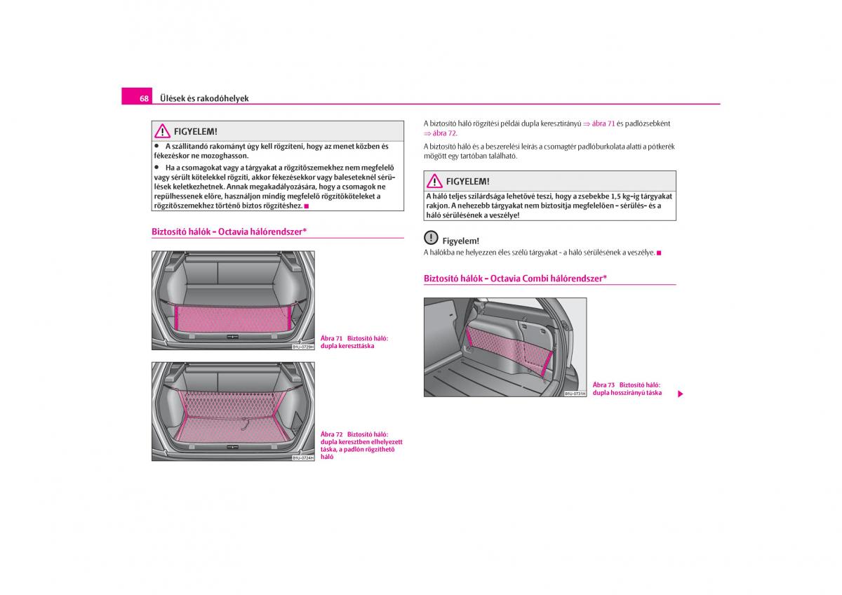 Skoda Octavia I 1 Kezelesi utmutato / page 69