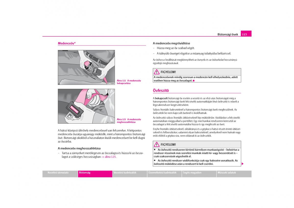 Skoda Octavia I 1 Kezelesi utmutato / page 114