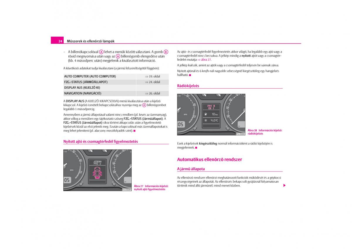 Skoda Octavia I 1 Kezelesi utmutato / page 25