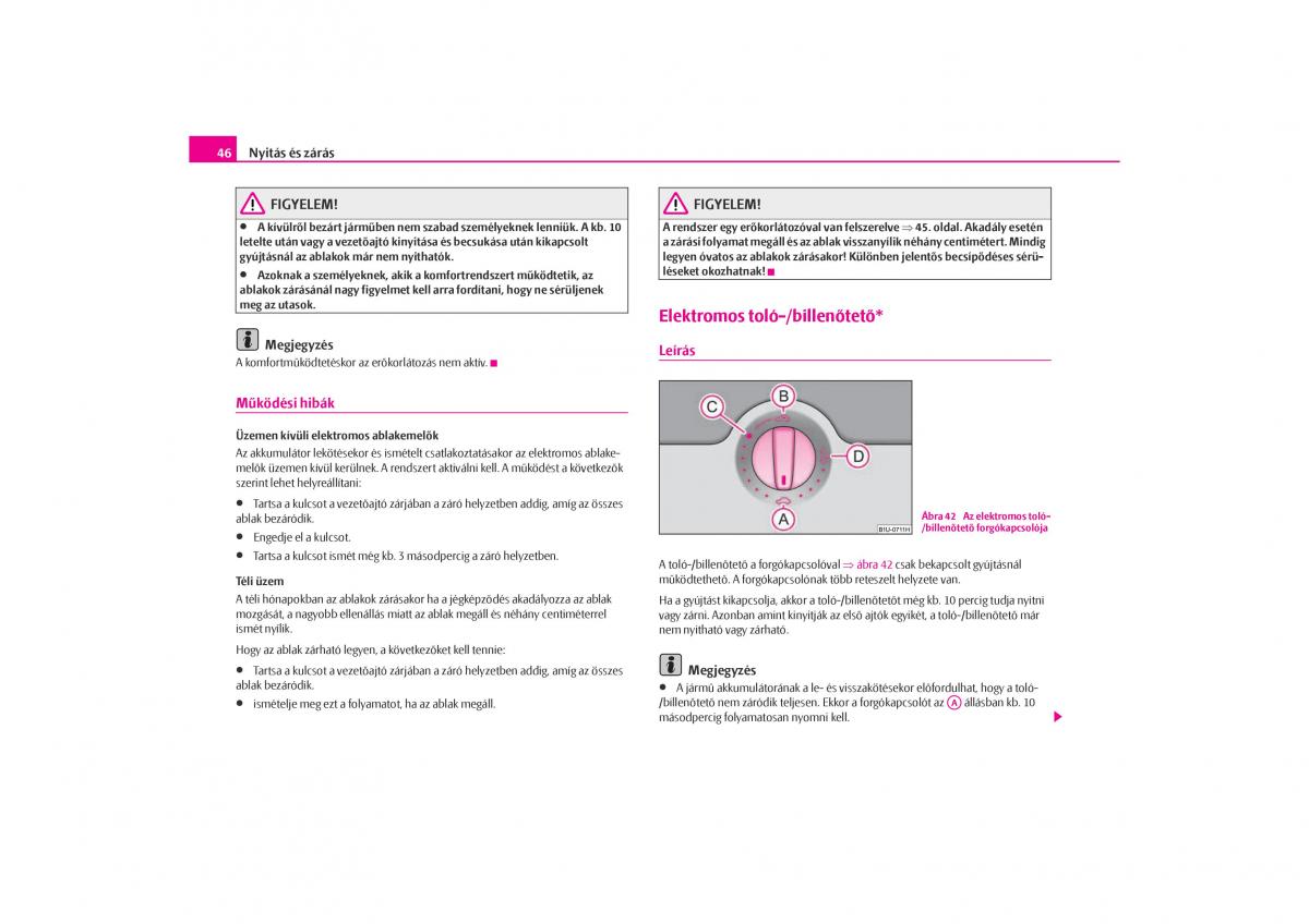 Skoda Octavia I 1 Kezelesi utmutato / page 47