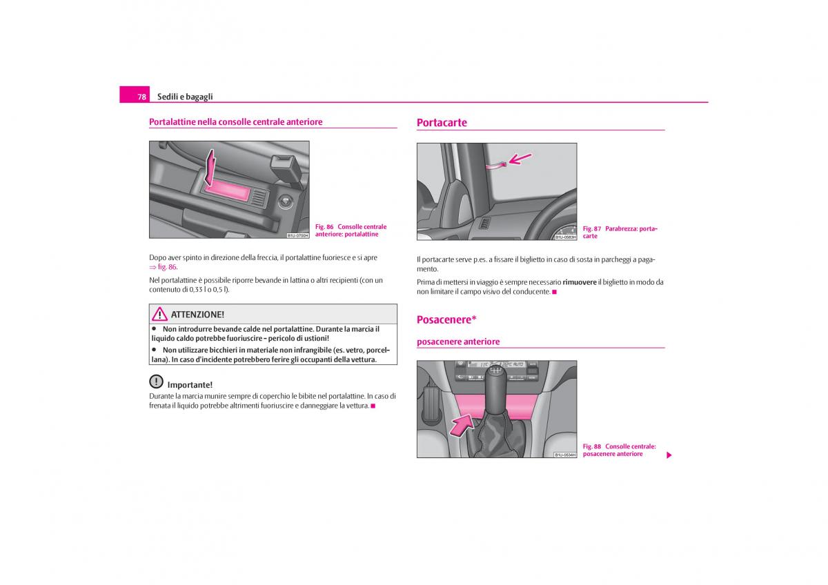Skoda Octavia I 1 manuale del proprietario / page 79