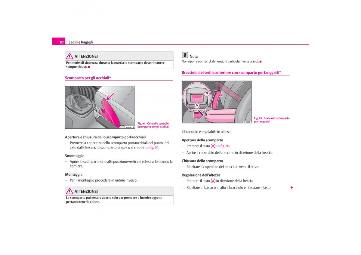 Skoda Octavia I 1 manuale del proprietario / page 83
