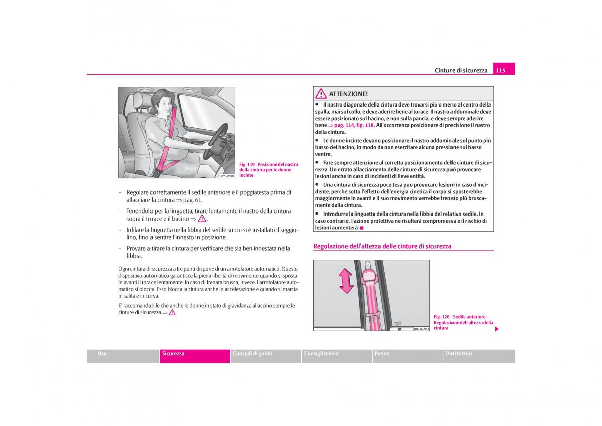 Skoda Octavia I 1 manuale del proprietario / page 116