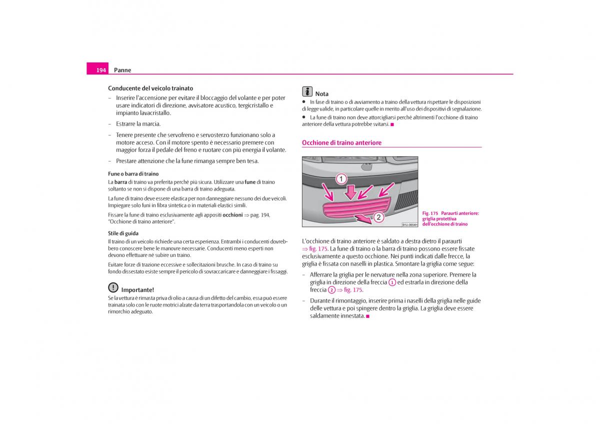 Skoda Octavia I 1 manuale del proprietario / page 195