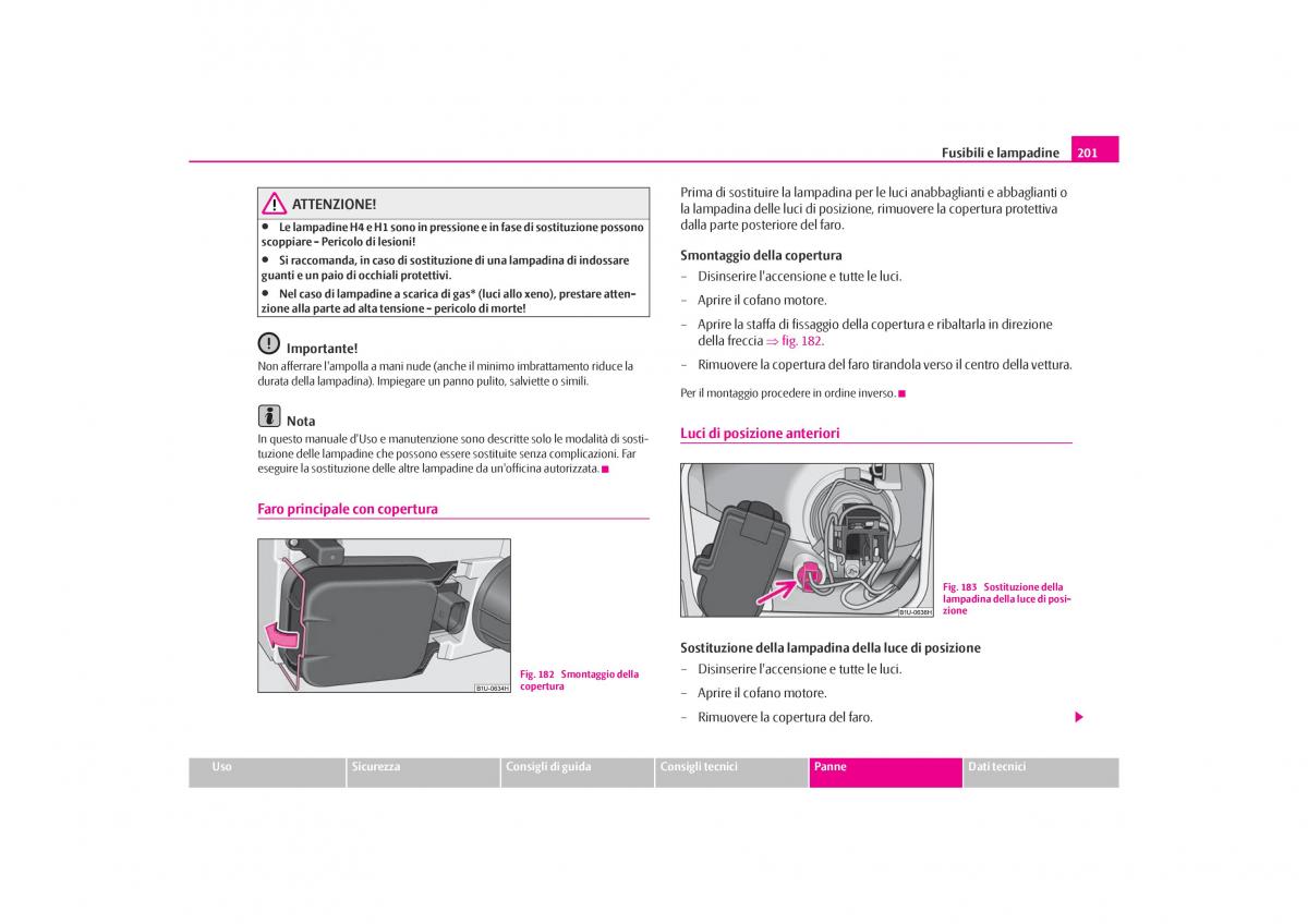 Skoda Octavia I 1 manuale del proprietario / page 202