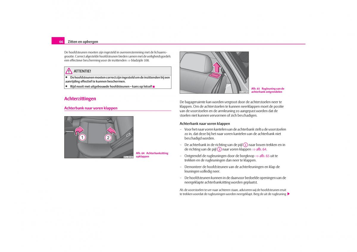 Skoda Octavia I 1 handleiding / page 67