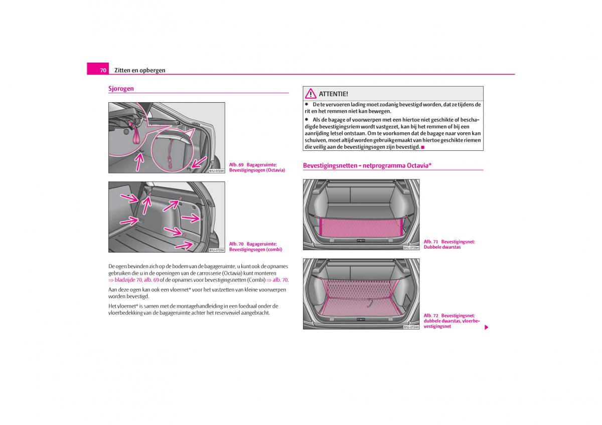 Skoda Octavia I 1 handleiding / page 71