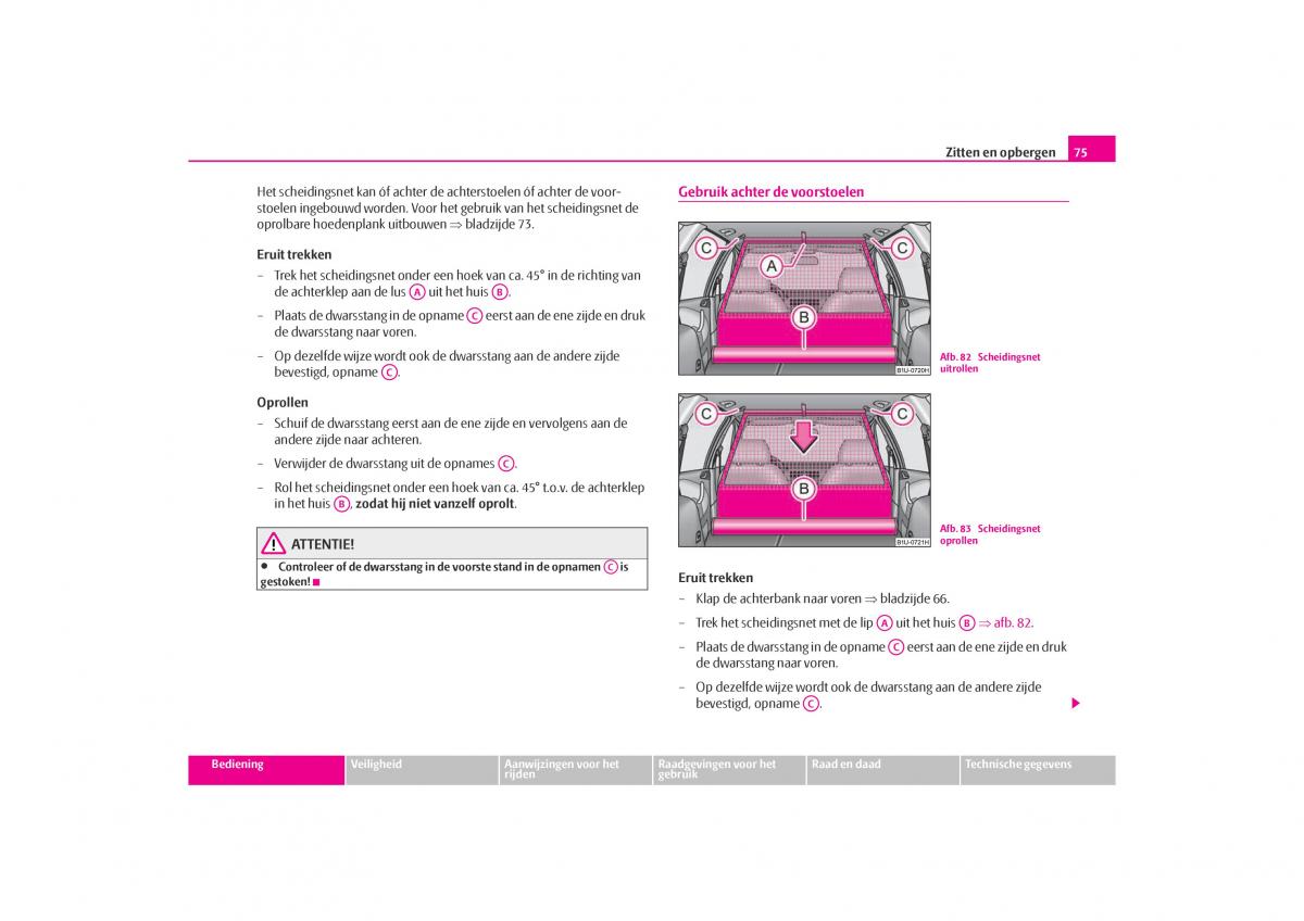 Skoda Octavia I 1 handleiding / page 76