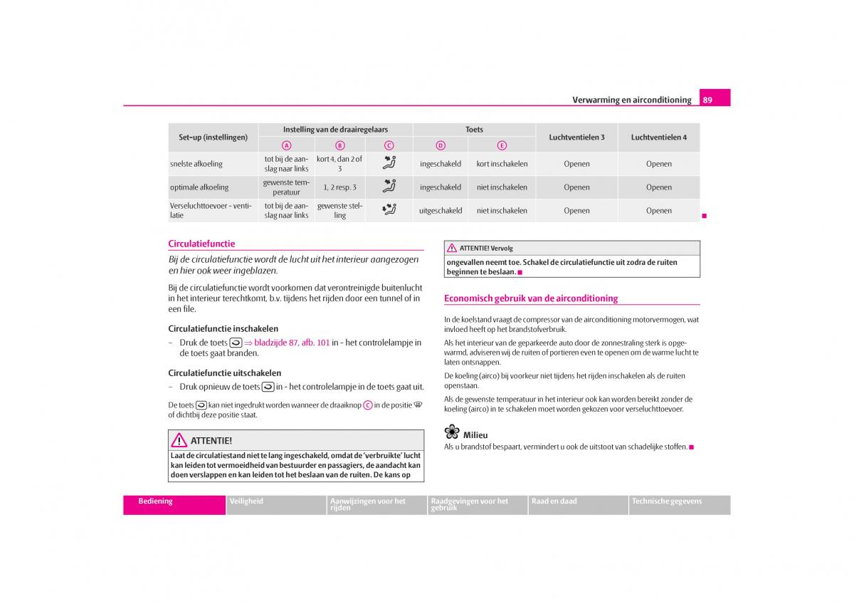 Skoda Octavia I 1 handleiding / page 90