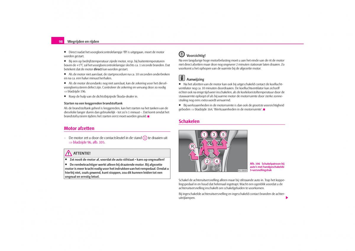 Skoda Octavia I 1 handleiding / page 99