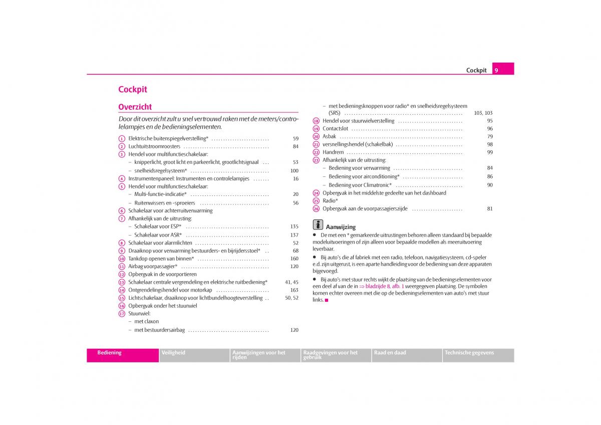 Skoda Octavia I 1 handleiding / page 10