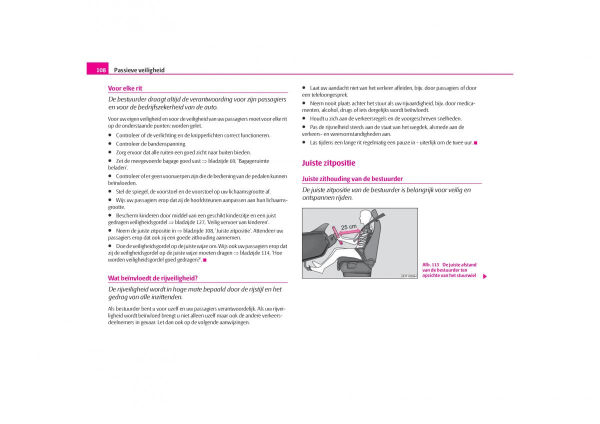 Skoda Octavia I 1 handleiding / page 109