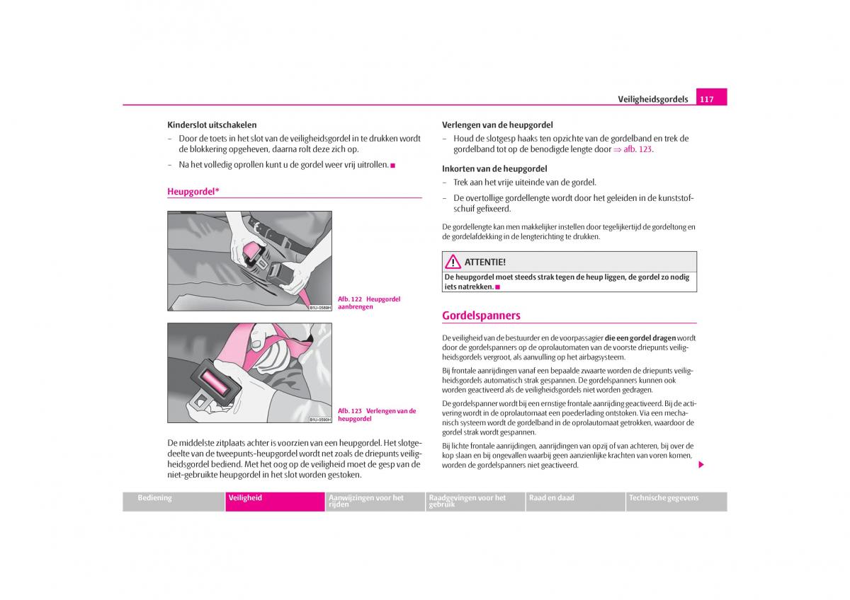 Skoda Octavia I 1 handleiding / page 118