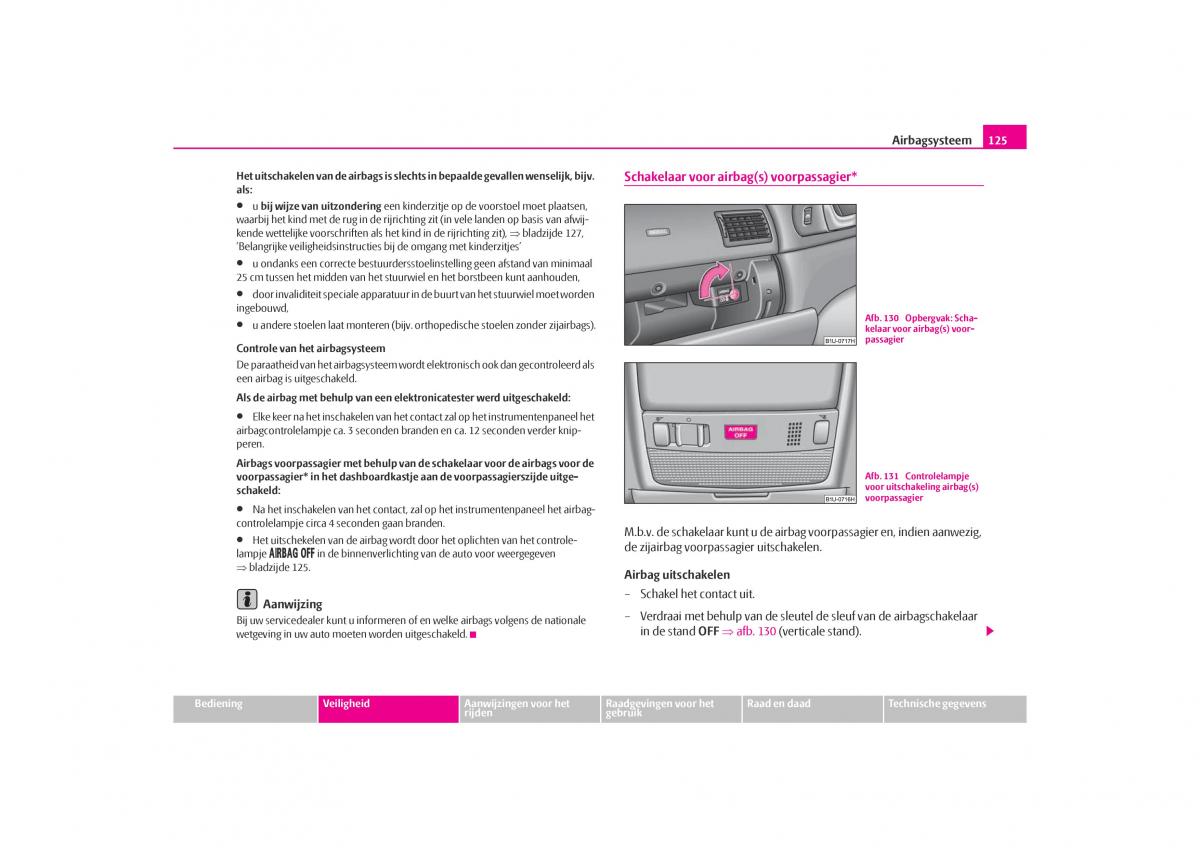 Skoda Octavia I 1 handleiding / page 126