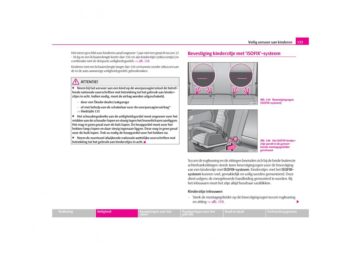 Skoda Octavia I 1 handleiding / page 134