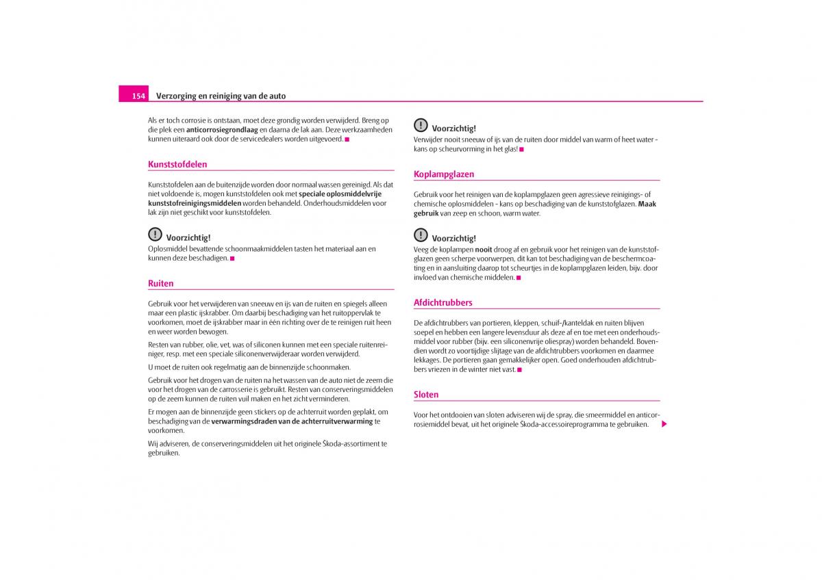 Skoda Octavia I 1 handleiding / page 155