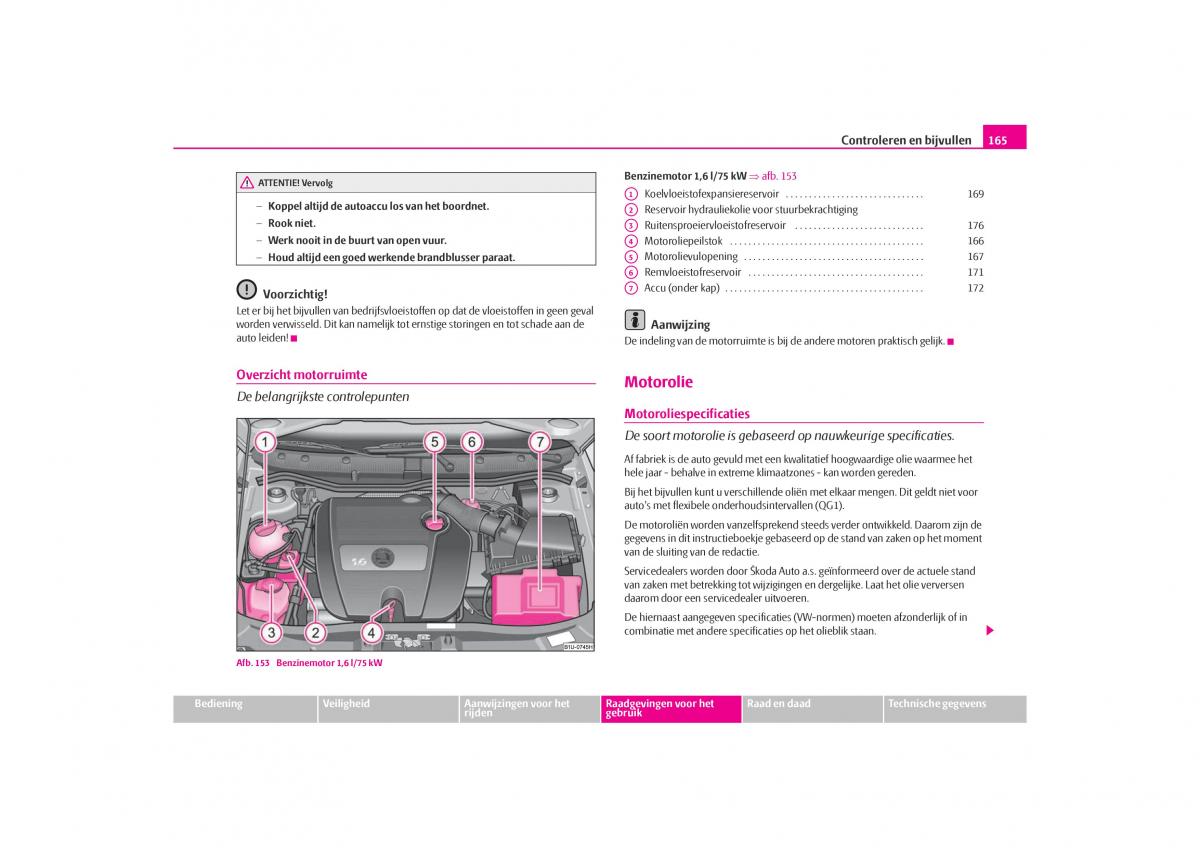 Skoda Octavia I 1 handleiding / page 166