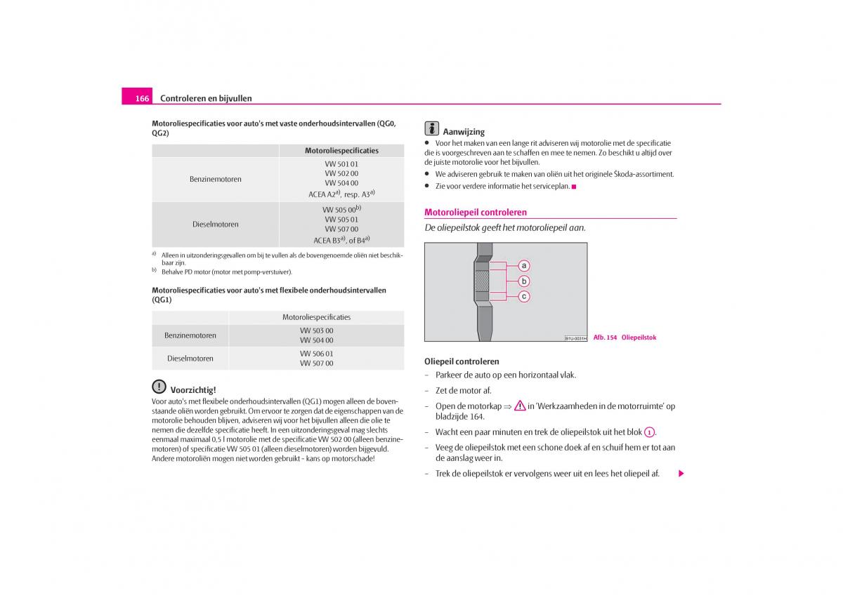 Skoda Octavia I 1 handleiding / page 167