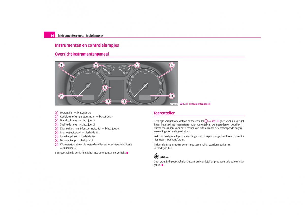 Skoda Octavia I 1 handleiding / page 17