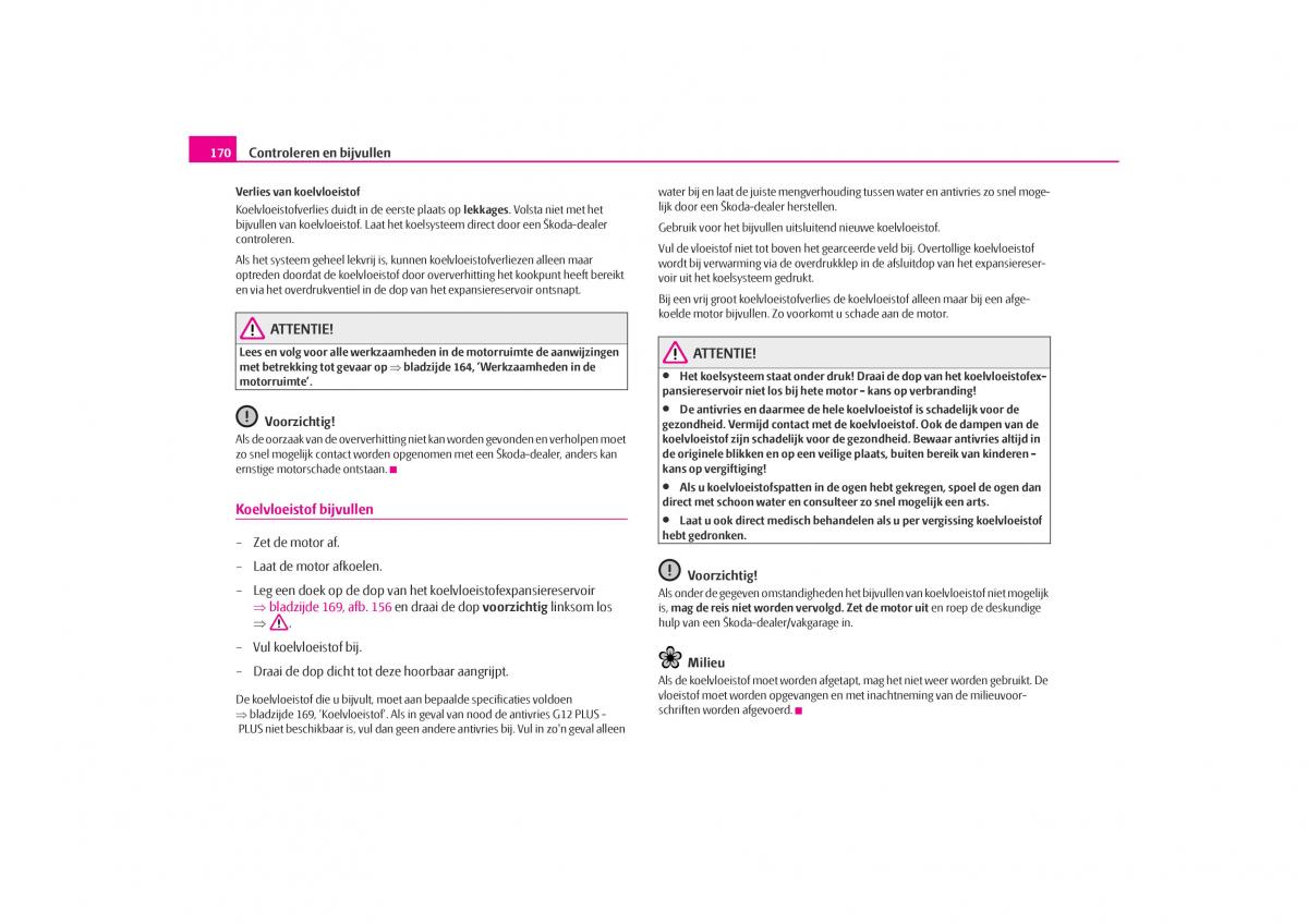 Skoda Octavia I 1 handleiding / page 171