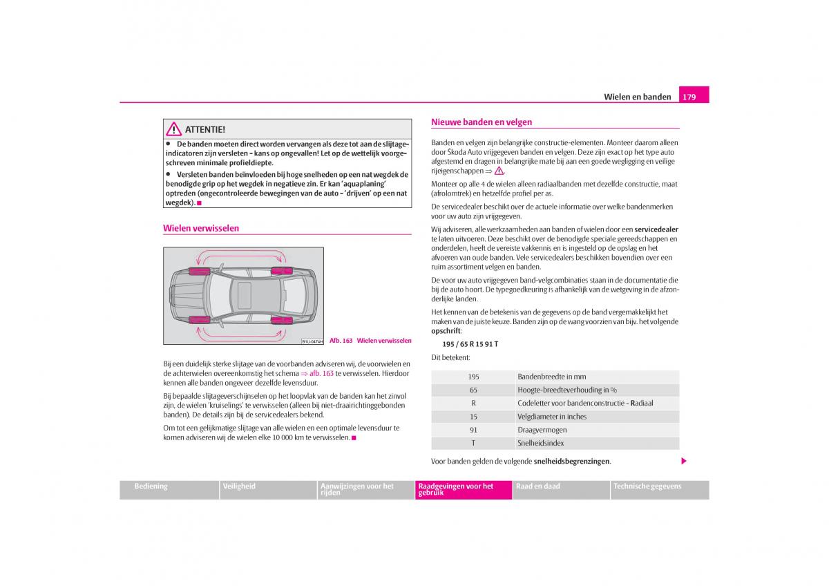 Skoda Octavia I 1 handleiding / page 180