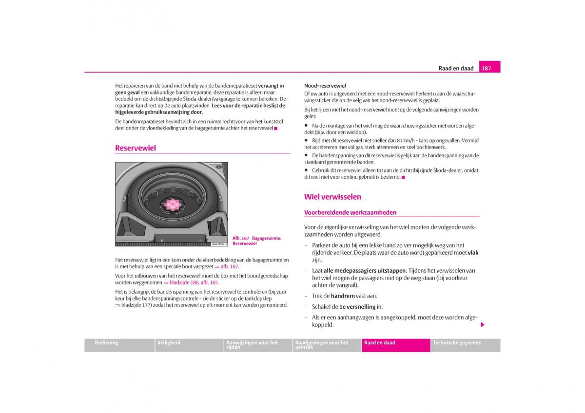 Skoda Octavia I 1 handleiding / page 188